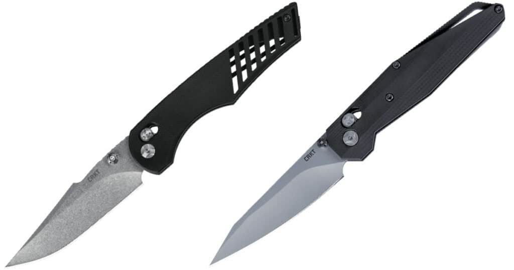 The Definitive and the LCBK are the first two knives manufactured for CRKT by Hogue in America.