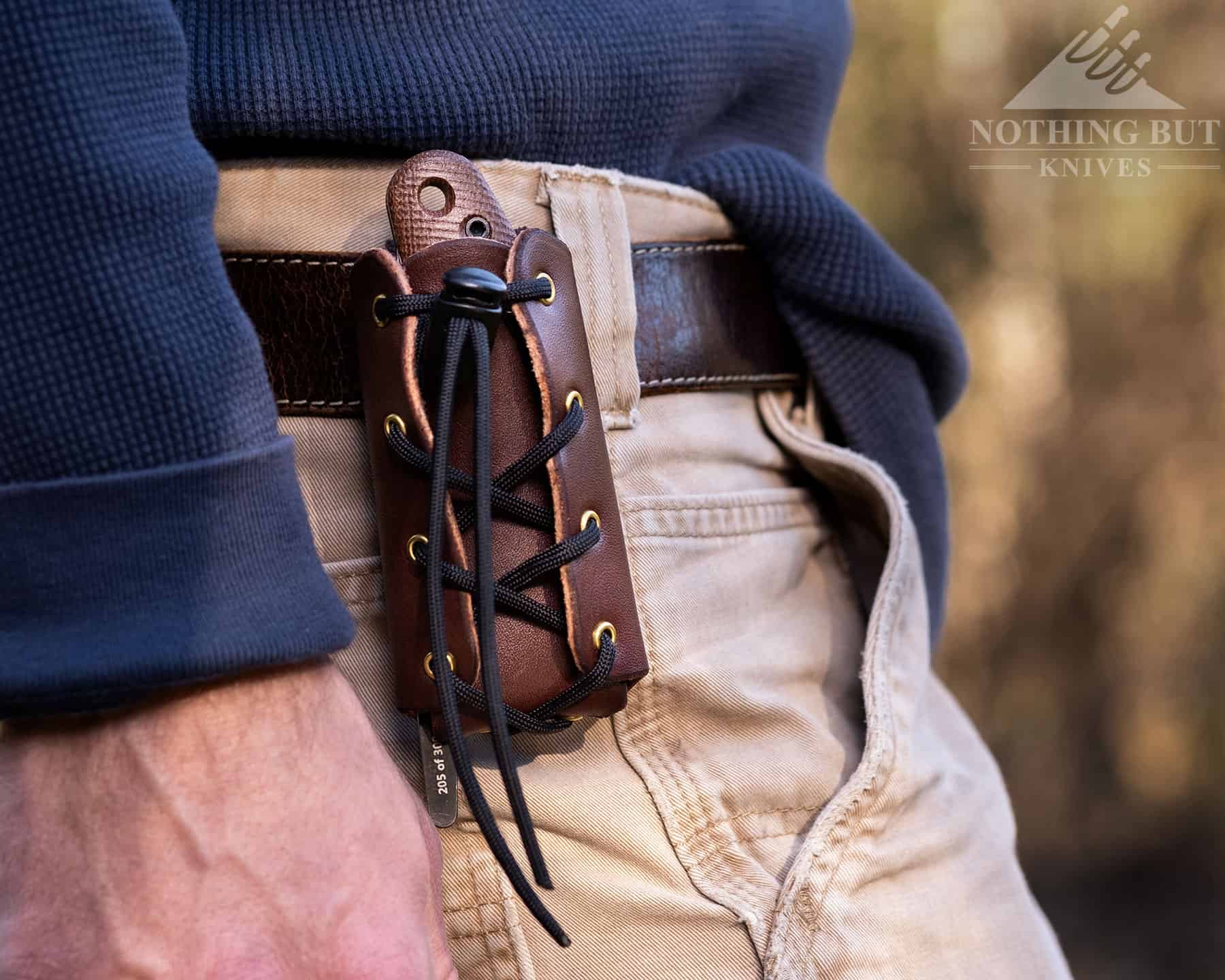 Esee Pinhoti Review - Image 12 The Pinhoti sheath feels light, and it makes drawing the knife feel very smooth.