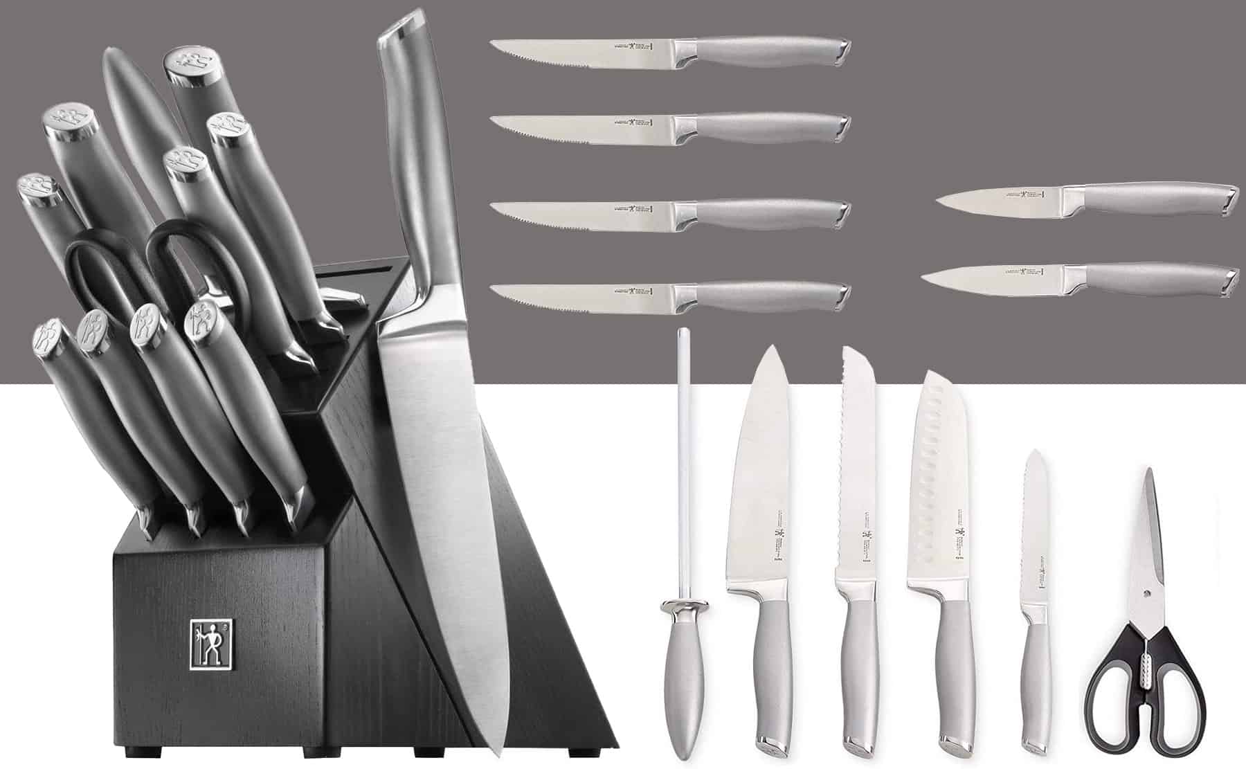 Onyx Collection 5 Kitchen Knife Set with Acrylic Block - Set of 5 – Jean  Patrique Professional Cookware