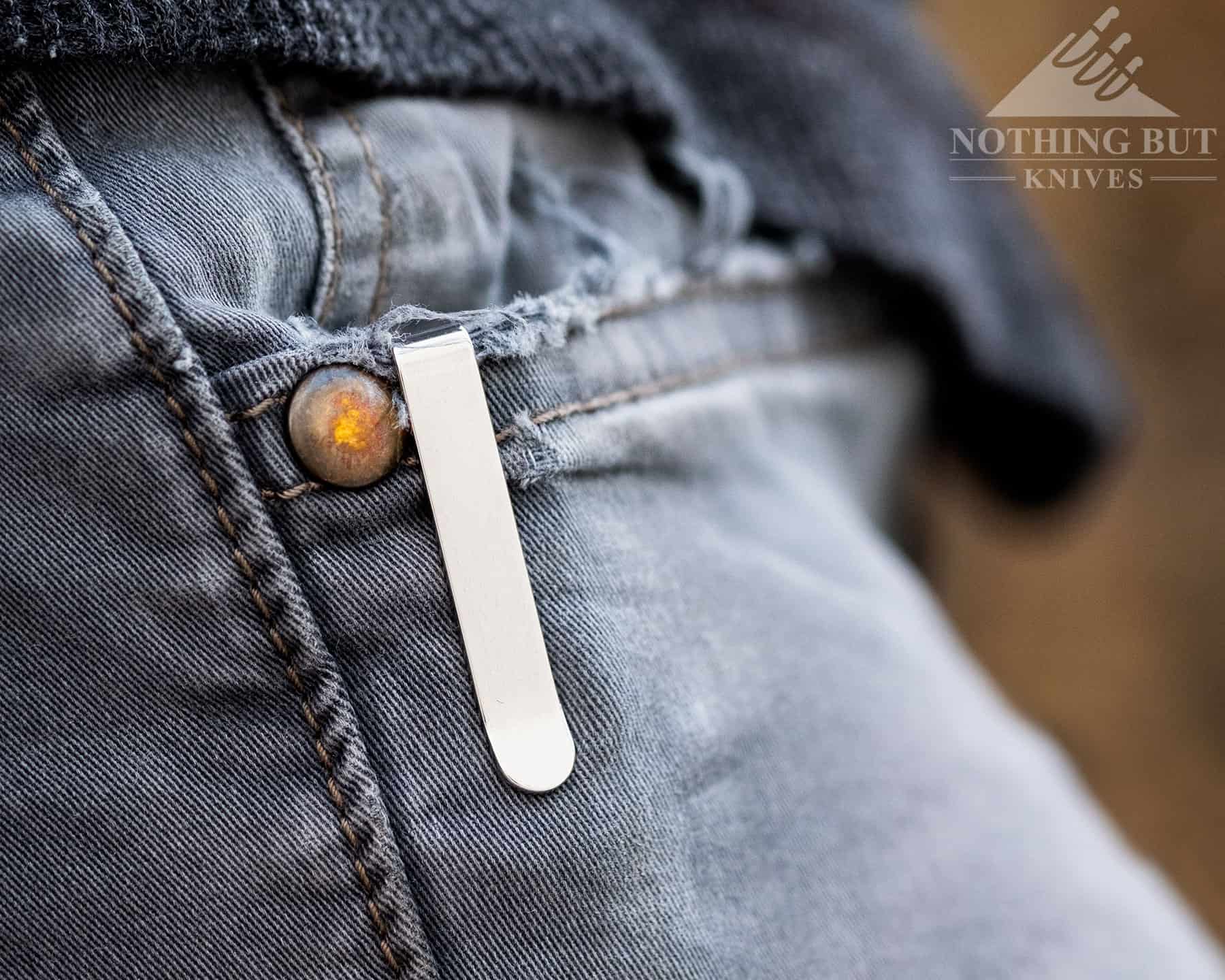 The Solstice pocket clip is deep carry. 