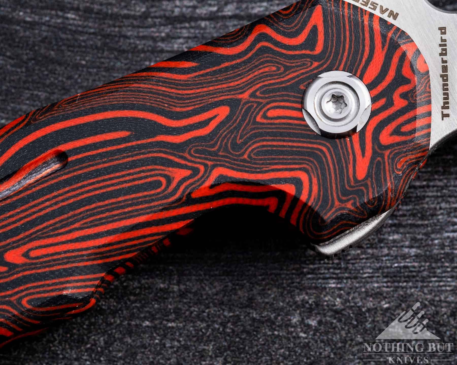 Vosteed Thunderbird Review - Image 7 The flipper tab on the Thunderbird doubles as a finger guard.