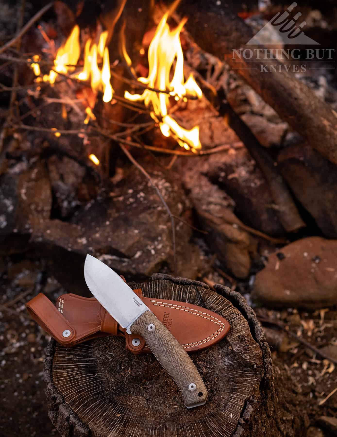 Theversatile LionSteel M2M is right at home on a backpacking or camping trip.