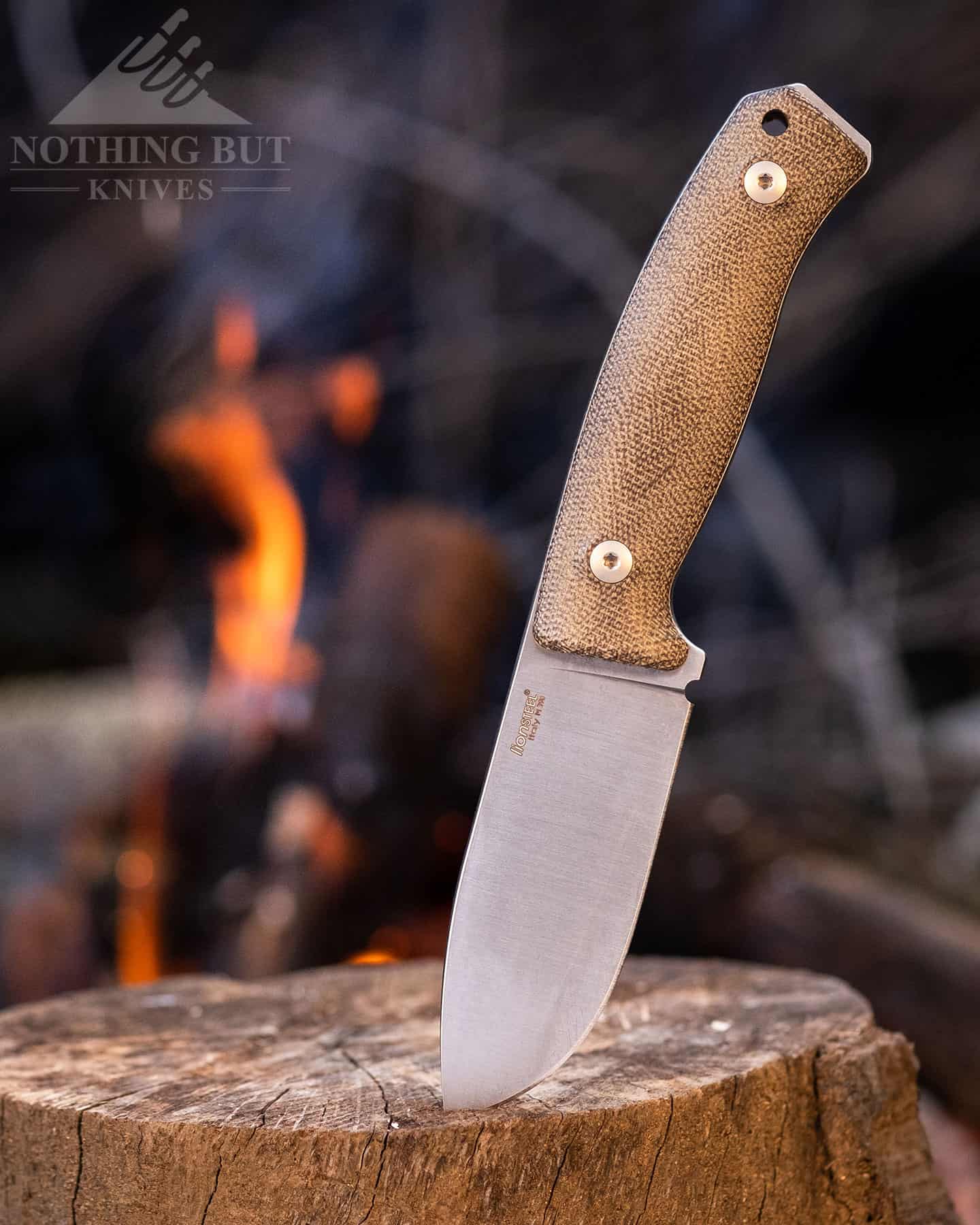 Camping with the LionSteel M2M fixed blade.