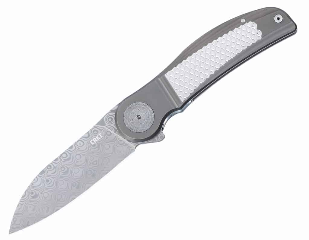 Crkt Adds To Their Premium Lineup With Some Michael Walker Collaborations - Image 1 CRKT Adds to Their Premium Lineup with some Michael Walker Collaborations - Image 1: CRKT Monument with Rose Damasteel blade