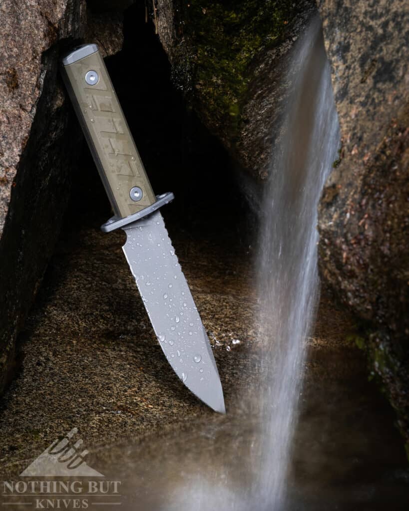 The Zero Tolerance 0006 in a mountain creek. 