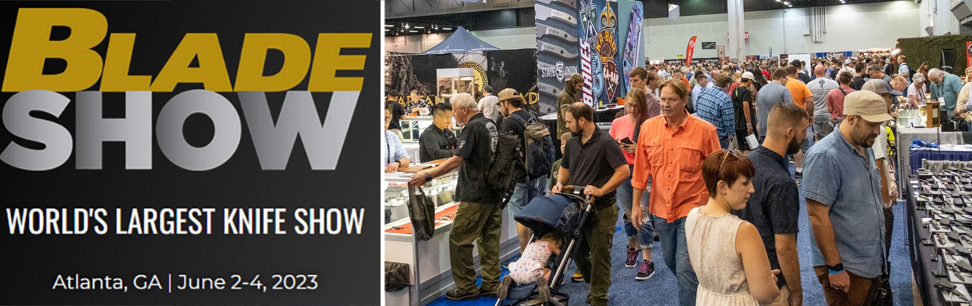 Our Incomplete Coverage Of Blade Show 2023 - Image 1 Thousands of knife fans showed up in Atlanta for the 2023 Blade Show.