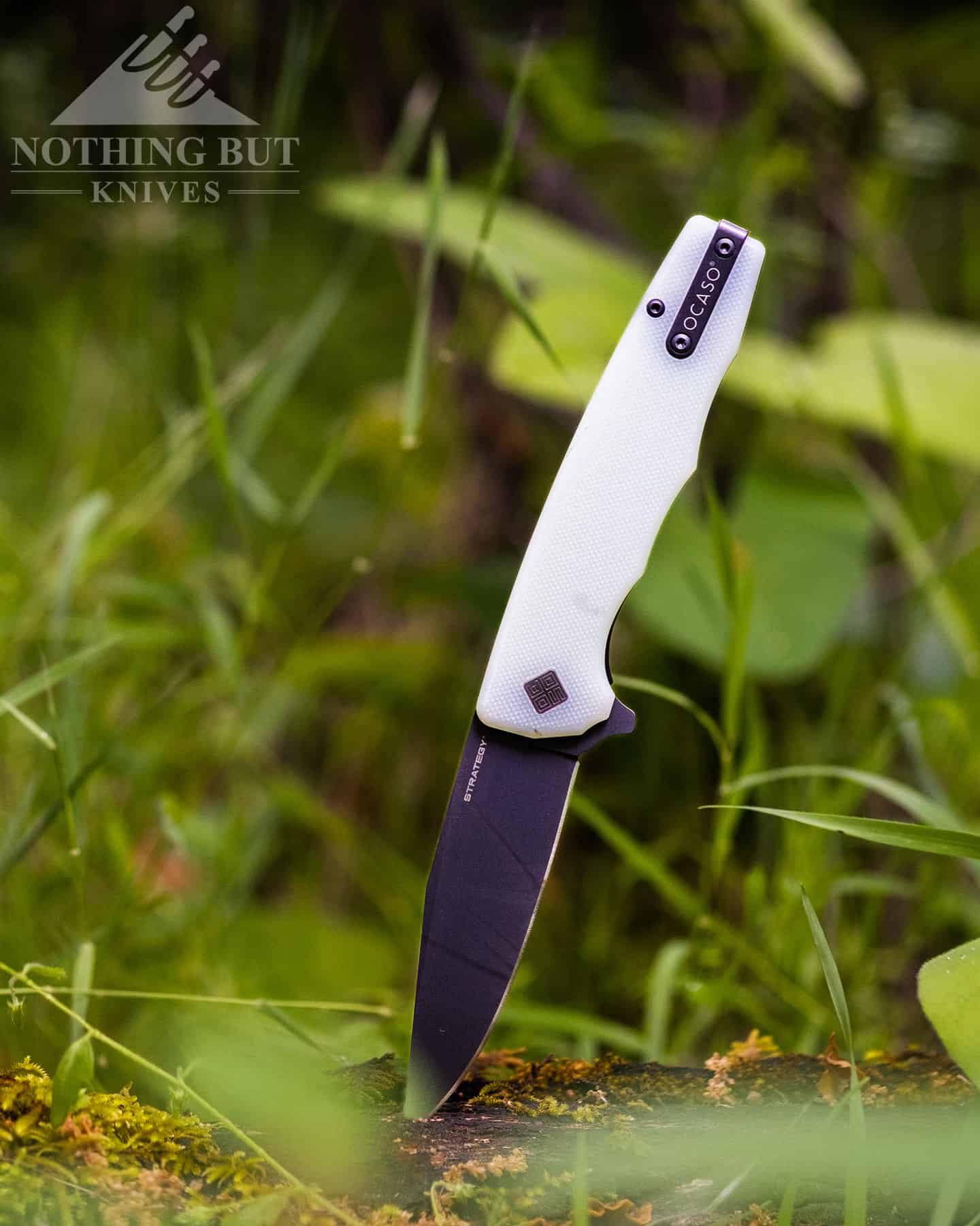 The Jade G10 version of the Strategy looks right at home in the great outdoors.