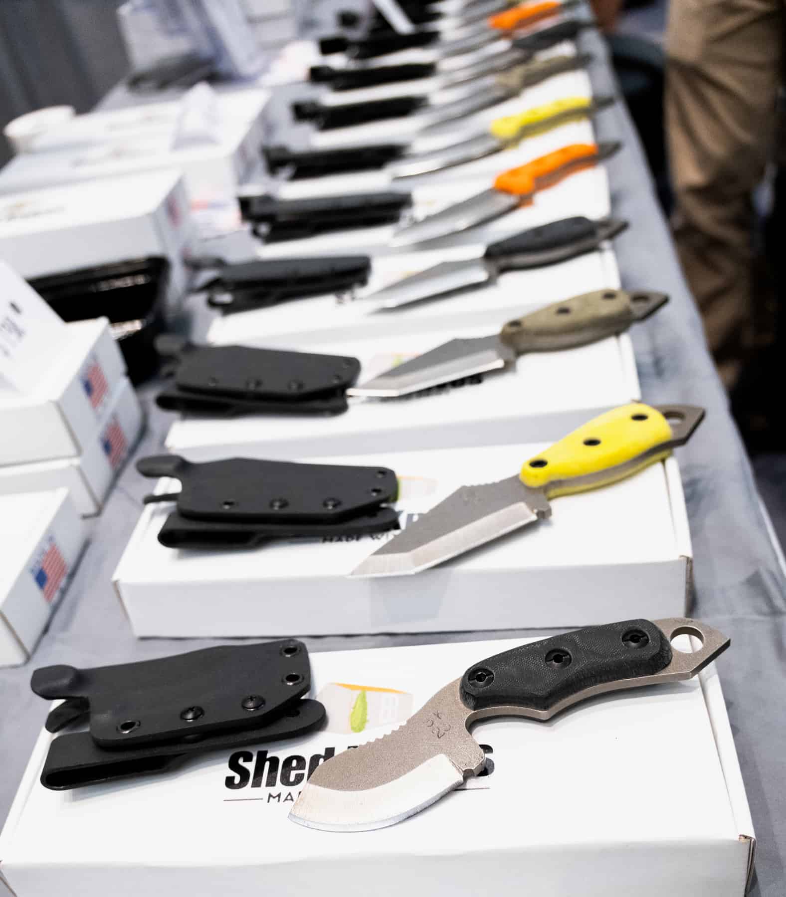 Shed Knives at Blade Show 2023.