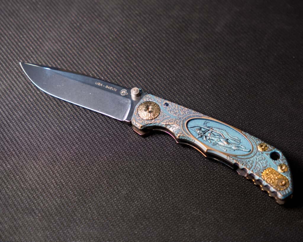 The Spartan Blades Limited-Edition Spartan Harsey Folder won a Blade Show 2023 award for Manufacturing Quality