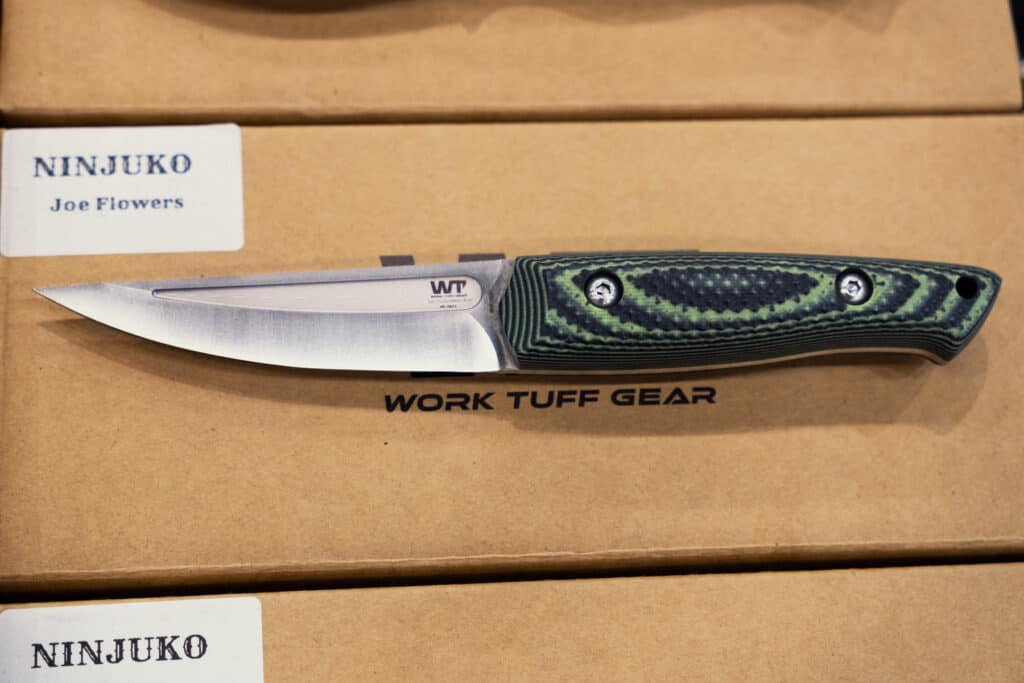 Our Incomplete Coverage Of Blade Show 2023 - Image 14 The Work Tuff Gear Ninjuko is available in a variety of handle options.