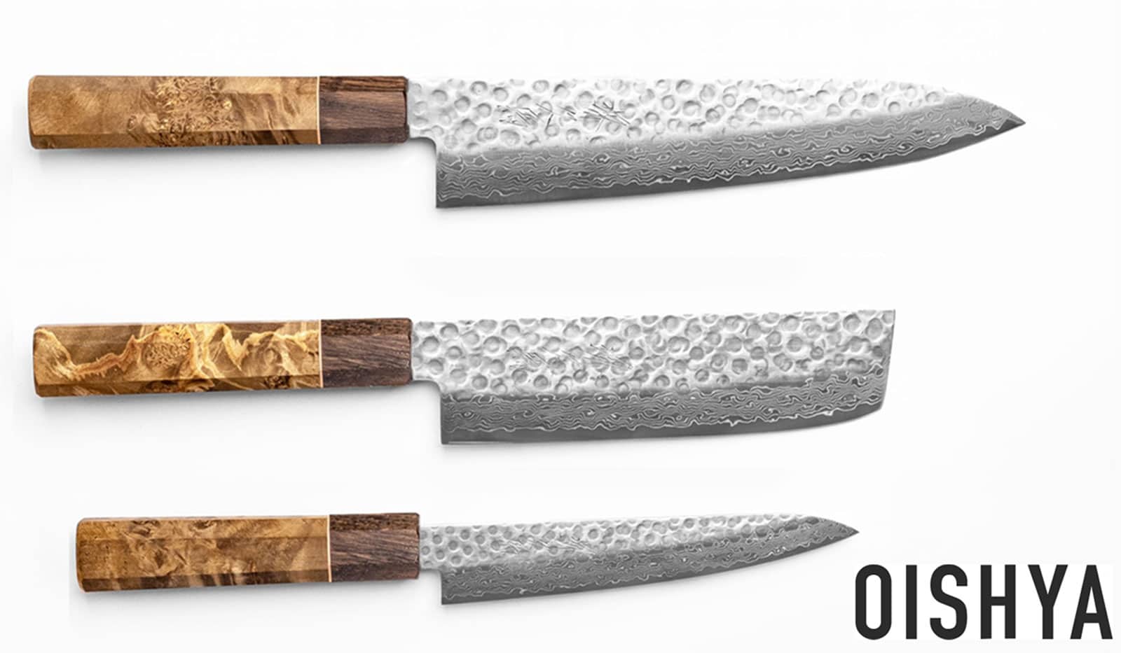 The three piece Oishya Sakai Kyuba Knife Set is big on quality, but small on quantity. 