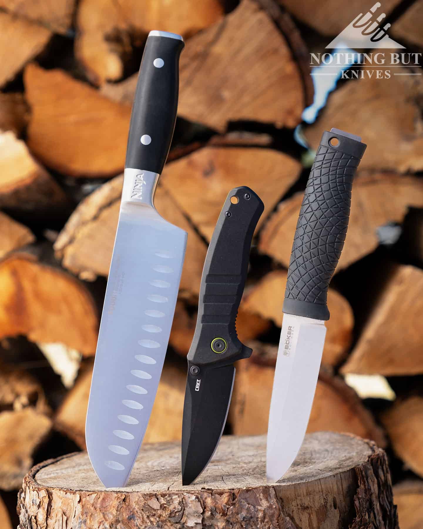 Fixed blade knives designed for bushcraft tasks are the best choice.