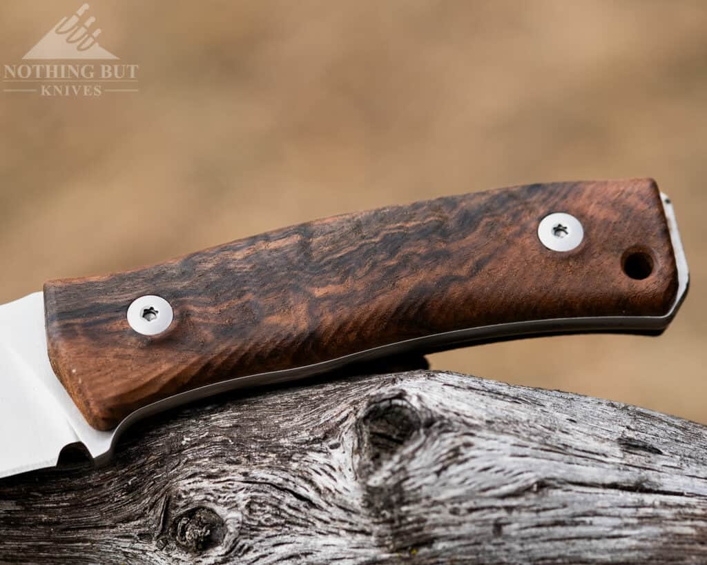 The Walnut handle scales of the M4 are durable, and they look great. However, they do need to be oiled occasionally. 