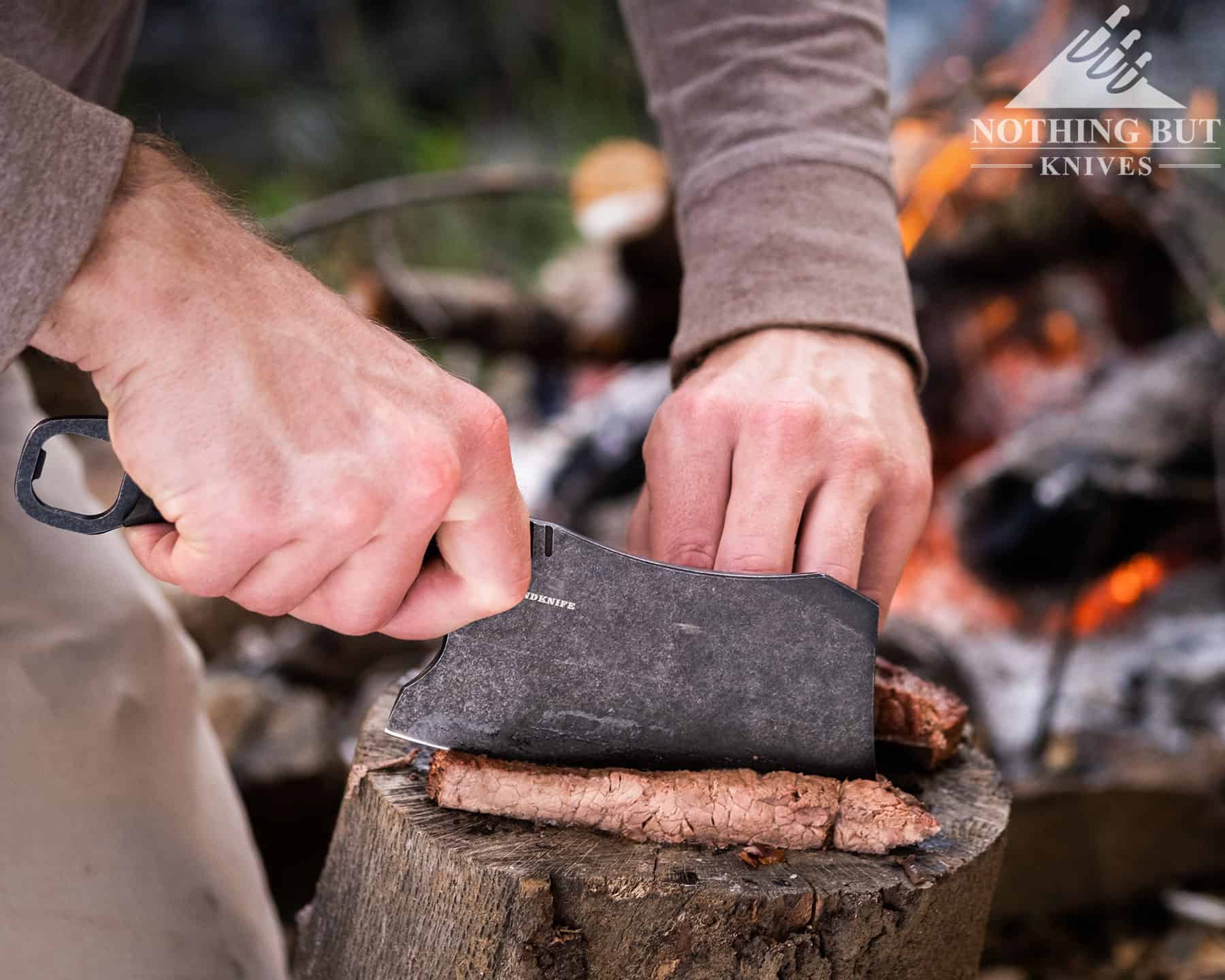 Slicing steak with the Minibarbar was a smooth process. 