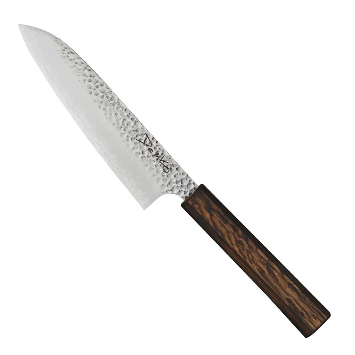 Demko Knives Has Released A Japanese Kitchen Knife Set - Image 1 The Demko 8 inch Gyuto chef knife in front of a white background.