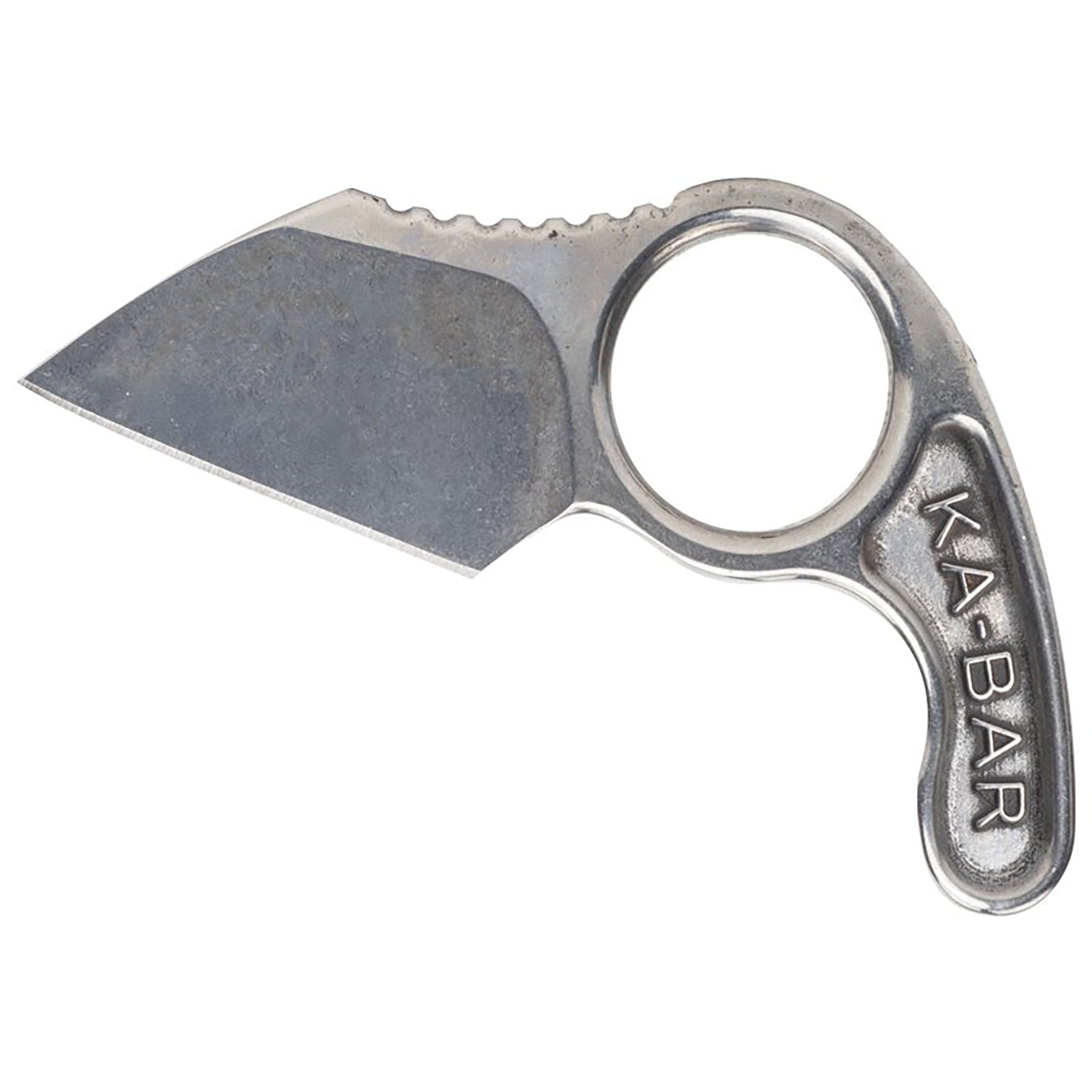 Ka-Bar Releases New Compact Fixed Blade - Image 1 The George Roscoe tactical knife from Ka-Bar on a white background.